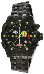 Invicta Aviator Czarny/Stal Ø48 mm 1743