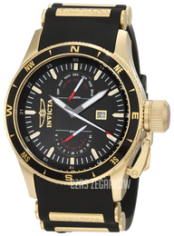 Invicta Aviator Czarny/Stal w odcieniu złota Ø48 mm 1747