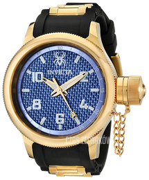 Invicta Russian Diver Niebieski/Stal w odcieniu złota Ø52 mm 17947