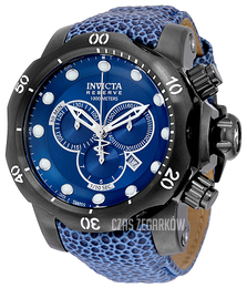 Invicta Venom Niebieski/Skóra Ø53.7 mm 18306