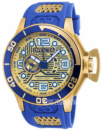 Invicta Corduba Żółte złoto/Guma Ø52 mm 18834