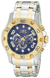 Invicta Pro Diver Niebieski/Stal w odcieniu złota Ø50 mm 19231