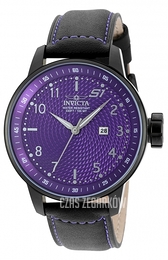 Invicta S1 Purpurowy/Skóra Ø48 mm 19615
