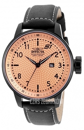 Invicta S1 Różowe złoto/Skóra Ø48 mm 19617