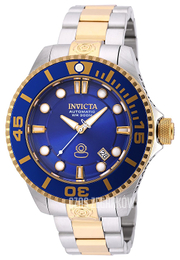 Invicta Pro Diver Niebieski/Stal w odcieniu złota Ø47 mm 19804