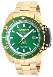 Invicta Pro Diver Zielony/Stal w odcieniu złota Ø46 mm 19869