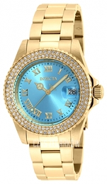 Invicta Angel Niebieski/Stal w odcieniu złota Ø40 mm 19875