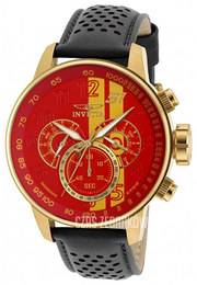 Invicta S1 Czerwony/Skóra Ø48 mm 19904
