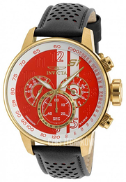 Invicta S1 Czerwony/Skóra Ø48 mm 19907