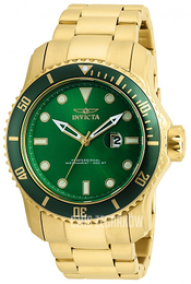 Invicta Pro Diver Zielony/Stal w odcieniu złota Ø48 mm 20098