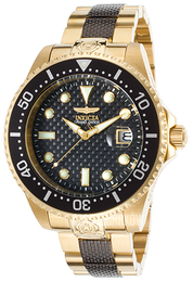 Invicta Pro Diver Czarny/Stal w odcieniu złota Ø47 mm 20116