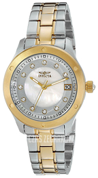 Invicta Wildflower Biały/Stal w odcieniu złota Ø33 mm 21407