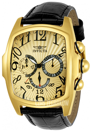 Invicta Lupah Żółte złoto/Skóra 21500