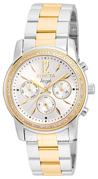 Invicta Angel Diamond Srebrny/Stal w odcieniu złota Ø38 mm 21715