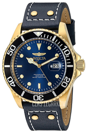 Invicta Pro Diver Niebieski/Skóra Ø43 mm 22076