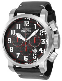 Invicta Aviator Czarny/Skóra Ø52 mm 22261