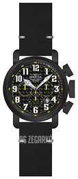 Invicta Aviator Czarny/Skóra Ø52 mm 22266