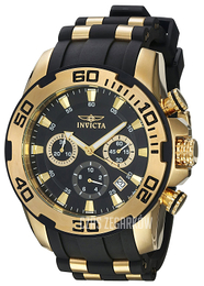 Invicta Pro Diver Czarny/Stal w odcieniu złota Ø50 mm 22312