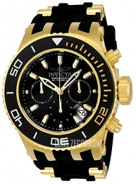 Invicta Subaqua Czarny/Stal w odcieniu złota Ø52 mm 22364