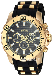Invicta Pro Diver Czarny/Stal w odcieniu złota Ø50 mm 22557