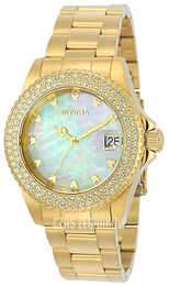 Invicta Biały/Stal w odcieniu złota Ø40 mm 22731