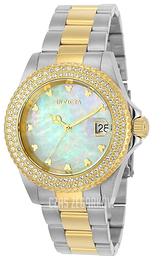 Invicta Biały/Stal w odcieniu złota Ø40 mm 22732