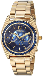 Invicta Wildflower Niebieski/Stal w odcieniu złota Ø38.5 mm 23462