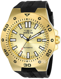 Invicta Pro Diver Żółte złoto/Guma Ø52 mm 23484