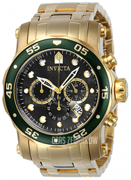 Invicta Pro Diver Czarny/Stal w odcieniu złota Ø48 mm 23671