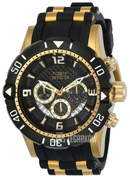 Invicta Pro Diver Czarny/Stal w odcieniu złota Ø50 mm 23702