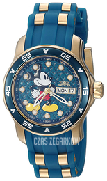 Invicta Niebieski/Stal w odcieniu złota Ø38 mm 23771