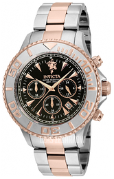 Invicta Sea Czarny/Stal w kolorze różowego złota Ø47 mm 23882
