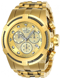 Invicta Bolt Żółte złoto/Stal w odcieniu złota Ø53 mm 23913