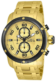 Invicta Pro Diver Żółte złoto/Stal w odcieniu złota Ø48 mm 24155