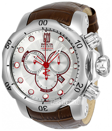Invicta Jason Taylor Srebrny/Skóra Ø53.7 mm 24244