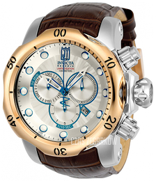 Invicta Jason Taylor Srebrny/Skóra Ø53.7 mm 24245