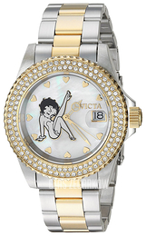 Invicta Biały/Stal w odcieniu złota Ø40 mm 24493