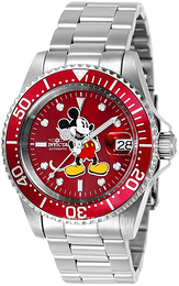 Invicta Disney Czerwony/Stal Ø40 mm 24609