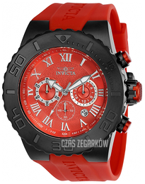 Invicta Pro Diver Czerwony/Guma Ø51 mm 24778