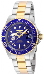 Invicta Other Niebieski/Stal w odcieniu złota Ø40 mm 24786