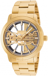 Invicta Szkieletowa tarczy/Stal w odcieniu złota Ø45 mm 25270
