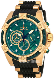 Invicta Bolt Zielony/Stal w odcieniu złota Ø52 mm 25532