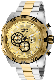 Invicta Speedway Żółte złoto/Stal w odcieniu złota Ø52 mm 25537