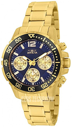 Invicta Pro Diver Niebieski/Stal w odcieniu złota Ø38 mm 25749