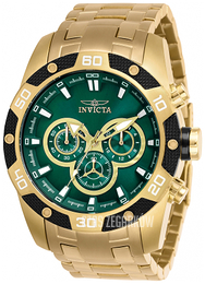 Invicta Speedway Zielony/Stal w odcieniu złota Ø48 mm 25842