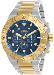Invicta Niebieski/Stal w odcieniu złota Ø50 mm 25845