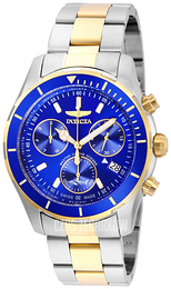 Invicta Pro Diver Niebieski/Stal w odcieniu złota Ø44 mm 26058