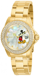 Invicta Biały/Stal w odcieniu złota Ø40 mm 26239