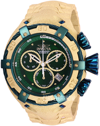 Invicta Bolt Zielony/Stal w odcieniu złota Ø52 mm 26668