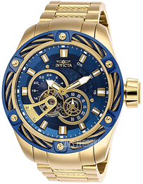 Invicta Bolt Niebieski/Stal w odcieniu złota Ø52 mm 26776